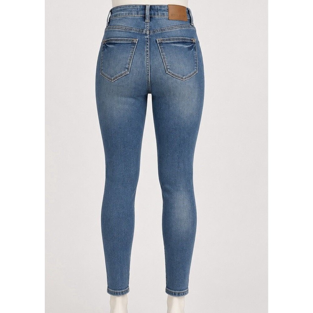 Judy Blue Skinny Fit Jeans Women Sz 3/26 High Waisted Denim - Picture 2 of 9